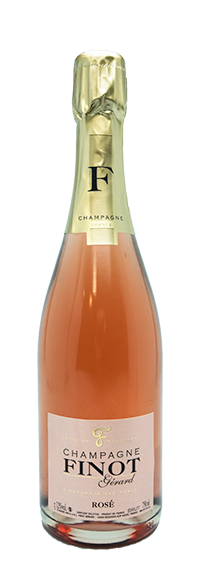 bouteille de champagne rosé